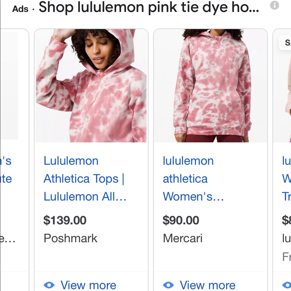Lululemon tie dye pink hoodie